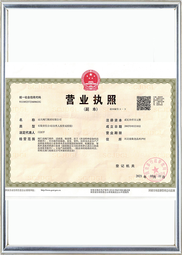 BUSINESS LICENSE