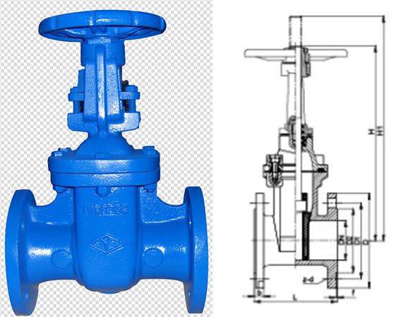 DIN F5 Cast Iron Rising-Stem Gate Valve