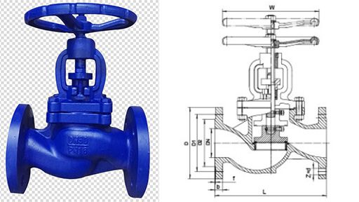 Din Cast Iron Globe Valve Type B