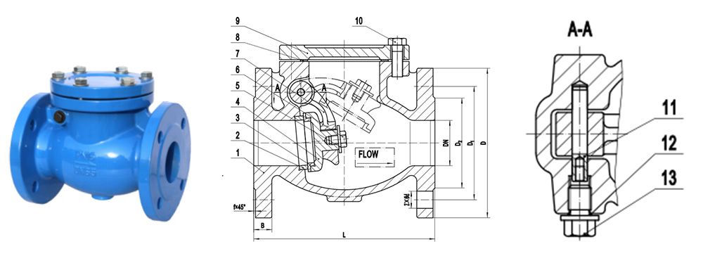 DIN Cast Iron check valve