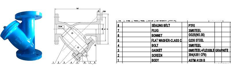 ANSI Cast Iron Y-Strainer