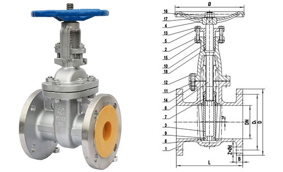 KS 10K CAST IRON NRS GATE VALVE