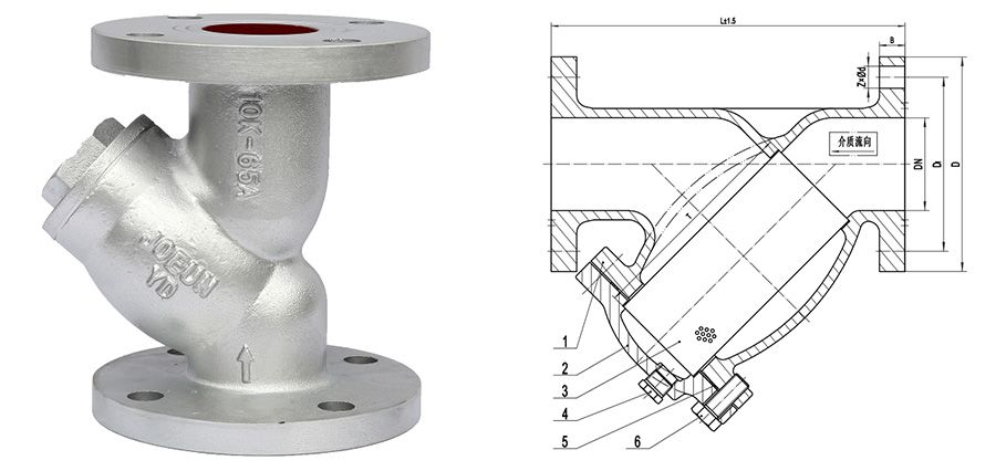 KS 10K Cast Iron Strainer